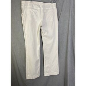 Akris Punto White Straight Leg Pants Stretch Cotton Sleek Minimalist Luxury 12
